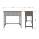 image 1 of Taberno 2 Drawer Dressing Table Dove Grey Grey