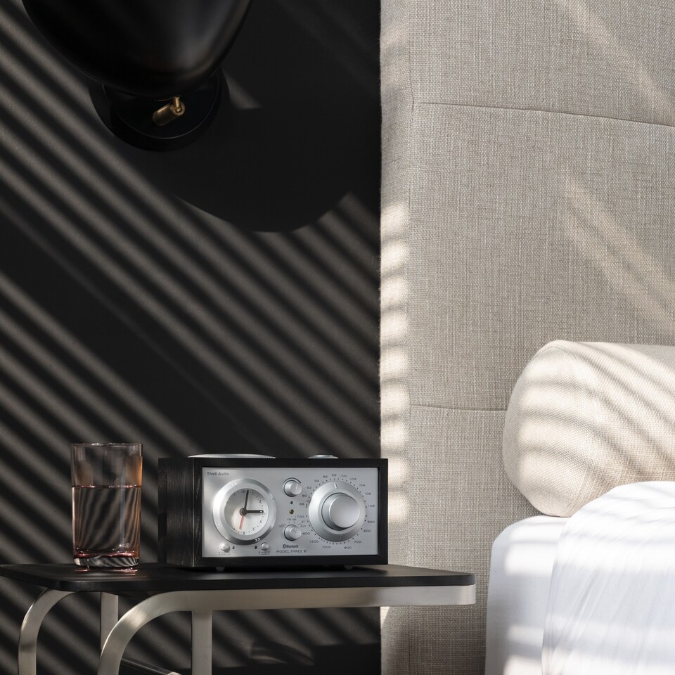 image 1 of Tivoli Audio - Model Three BT with USB-C - Black Ash/Silver