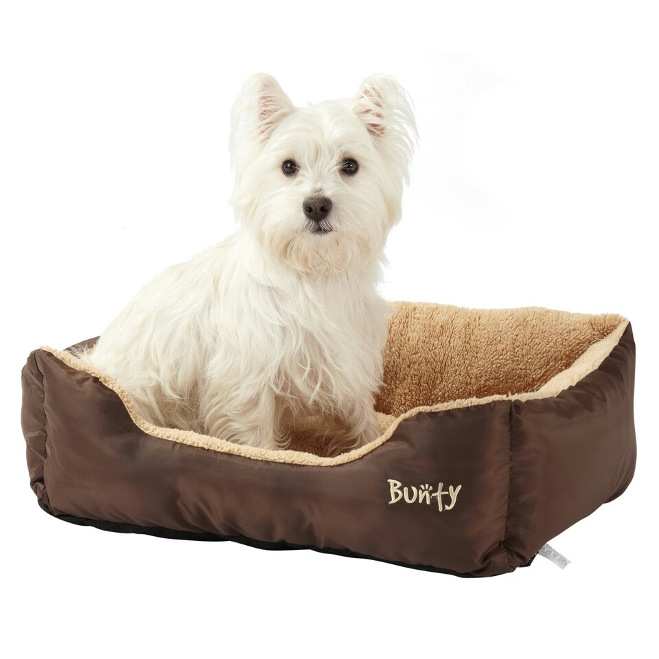 image 1 of Fleece Dog Bed - Washable - Bunty Deluxe Brown | M