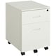 image 1 of Vinsetto 2-Drawer Locking Office Filing Cabinet 5 Wheels Rolling Storage White