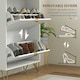 image 6 of HOMCOM Slim Shoe Storage Cabinet with Flip Drawers for Entryway, Hallway, White