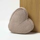 image 5 of Homescapes Luxury Boucle Fabric Heart Doorstop Set of 2
