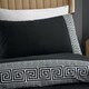 image 9 of Catherine Lansfield Artemis Greek Key Duvet Cover Set - Black Black | King
