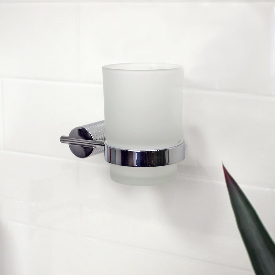 image 1 of Showerdrape Vitality Chrome Stainless Steel Wall Mounted 6 Piece Bathroom Accessory Set | Silver | 1
