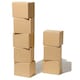 image 2 of 100 x Packing Shipping Mailing Small Single Wall 7 x 5 x 5" (178x127x127mm) Postal Cardboard Boxes | Brown
