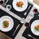 image 5 of Nicola Spring Ribbed Cotton Placemats - 48 x 33cm - Black - Pack of 6 Black