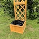 image 5 of Square Wooden Garden Trellis Planter