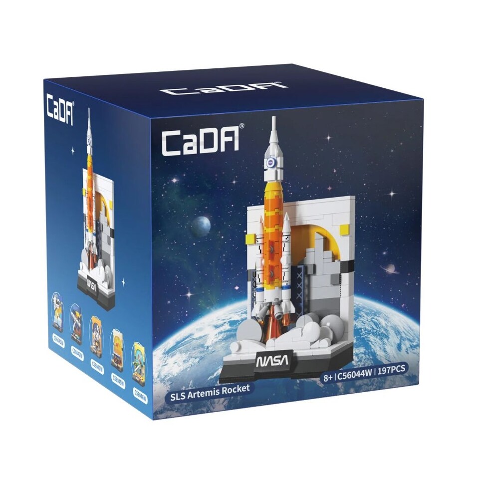 image 1 of CaDa NASA SLS Artemis Rocket Construction Set 197 Pieces