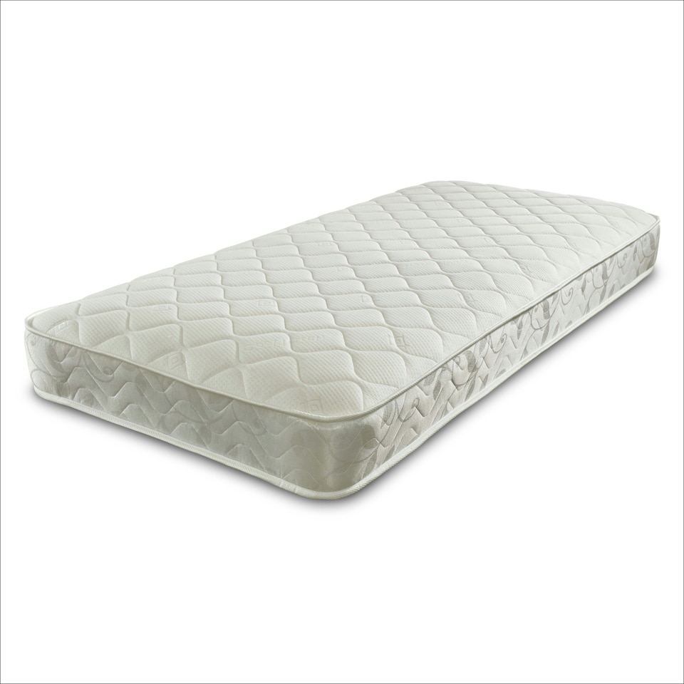image 1 of Hybrid Coil Spring and Memory Foam Mattress - 19cm Deep, Soft-Medium Feel | White | King