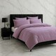 image 1 of Teddy Bear Fleece Soft Cosy Duvet Cover + Pillow Case Set | Purple | Lilac | Super King