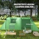 image 3 of Outsunny 2 Room Camping Family Tent for 3-4 Man, 3000mm Waterproof, Green