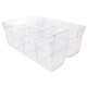 image 3 of 1 x Medium (36.5cm x 27.5cm x 10.5cm) Plastic Modular Containers For Crafts, Beads & Food Clear