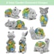 image 6 of Pack of 1 Solar Snail Garden Ornament | Grey | One Size