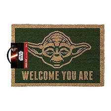 Star Wars Yoda Doormat - Green/Brown - One Size