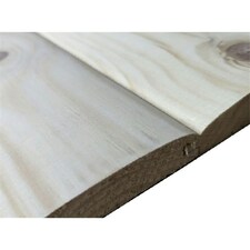 PACK OF 20 (Total 20 Units) - 25mm x 100mm (19mm x 96mm Finish) Tongue & Groove Loglap Timber Cladding - 4.8m Length