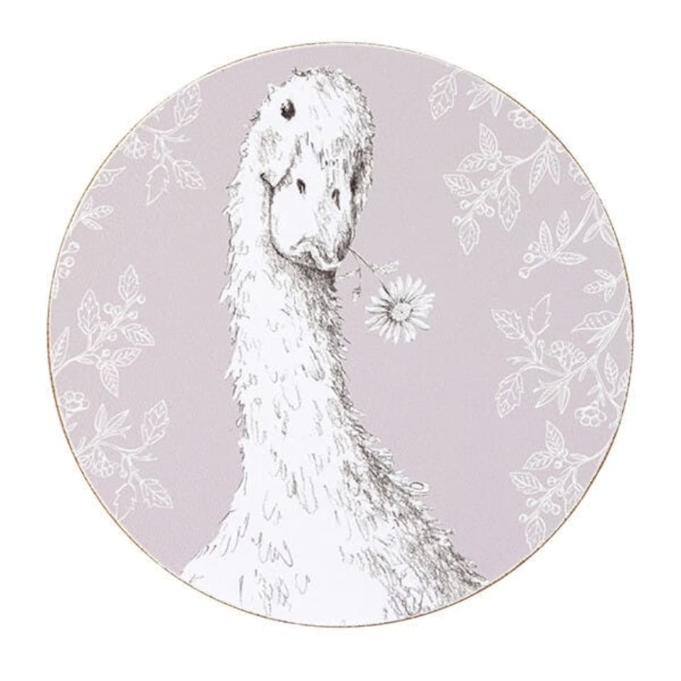 image 1 of English Tableware Company Fieldview Farm Set of 4 Round Coasters