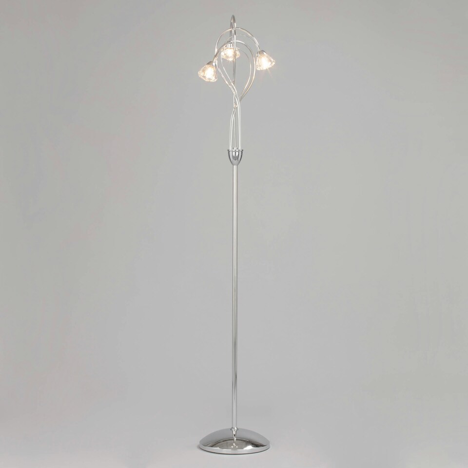 image 1 of BHS Marianne Floor Lamp | Silver | Chrome | 1