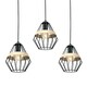 image 1 of Milagro Pendant Lamp Cliff Black 3XE27