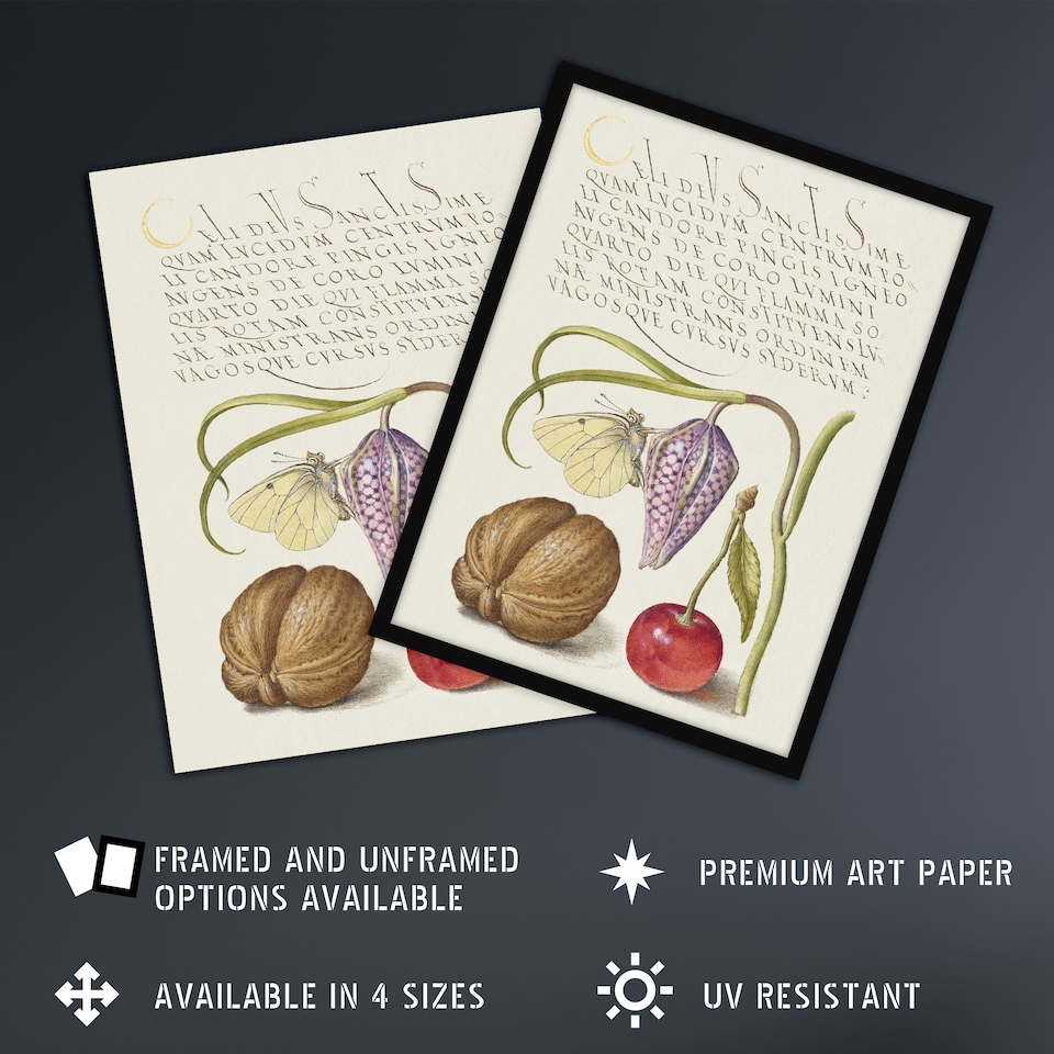 image 1 of Snakeshead Walnut and Cherry Calligraphy Huge Wall Art Poster Print 24X32"