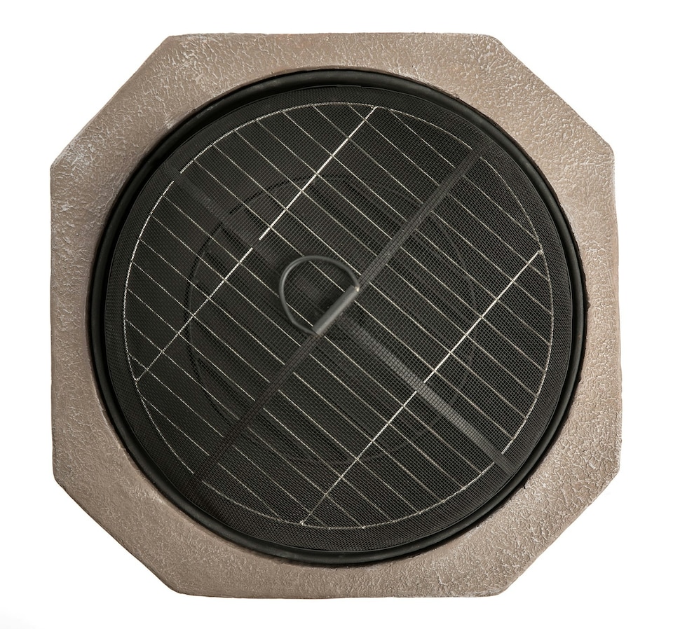 image 1 of Centurion Supports Fireology BOGOTA Bold Garden and Patio Multi-function Heater, Fire Pit, Brazier and Barbecue with Eco-Stone Rock Finish and Cover