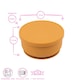 image 4 of Tiny Dining Baby Silicone Suction Bowl with Lid - Ochre Orange