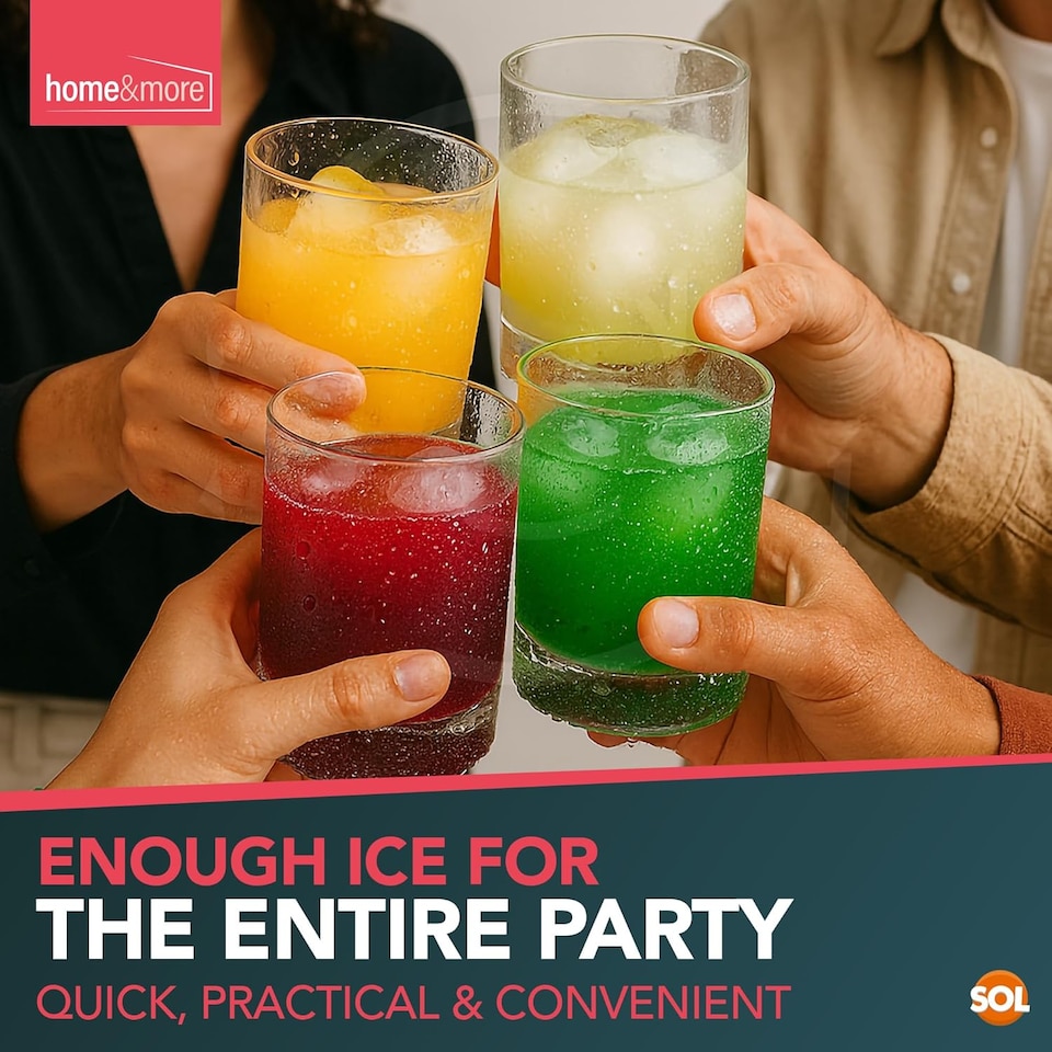 image 1 of 50pk Ice Cube Freezer Bags – Makes 1,400 Cubes, Food-Grade Odour-Free Ice Bags for Freezing, Storage & Party Drinks