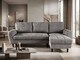 image 2 of Sienna 3 Seater Left Hand Facing Storage Sofa Bed in Grey, Silver or Beige | Grey | One Size