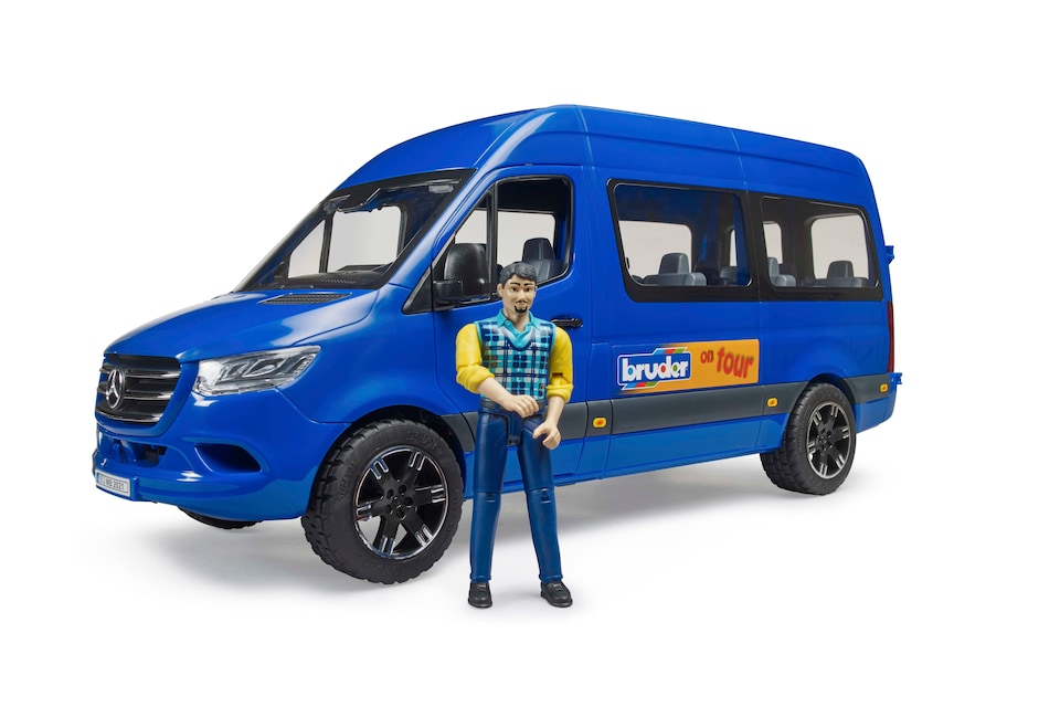 image 1 of Bruder MB Sprinter Transfer with driver Delivery Vehicle Playset