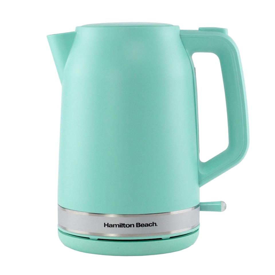 image 1 of Hamilton Beach Ella Mint Kettle, Toaster & Microwave Set