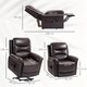 image 7 of HOMCOM Massage Recliner Chair, Lift Chair with Heat, USB, Remote, Brown