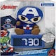 image 3 of Lexibook RL800AV1 3D Captain America Childrens Clock with Night Light