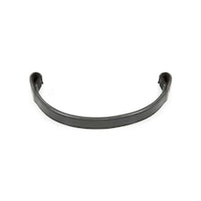 Aviemore Leather Plain Horse Browband - Black - Cob
