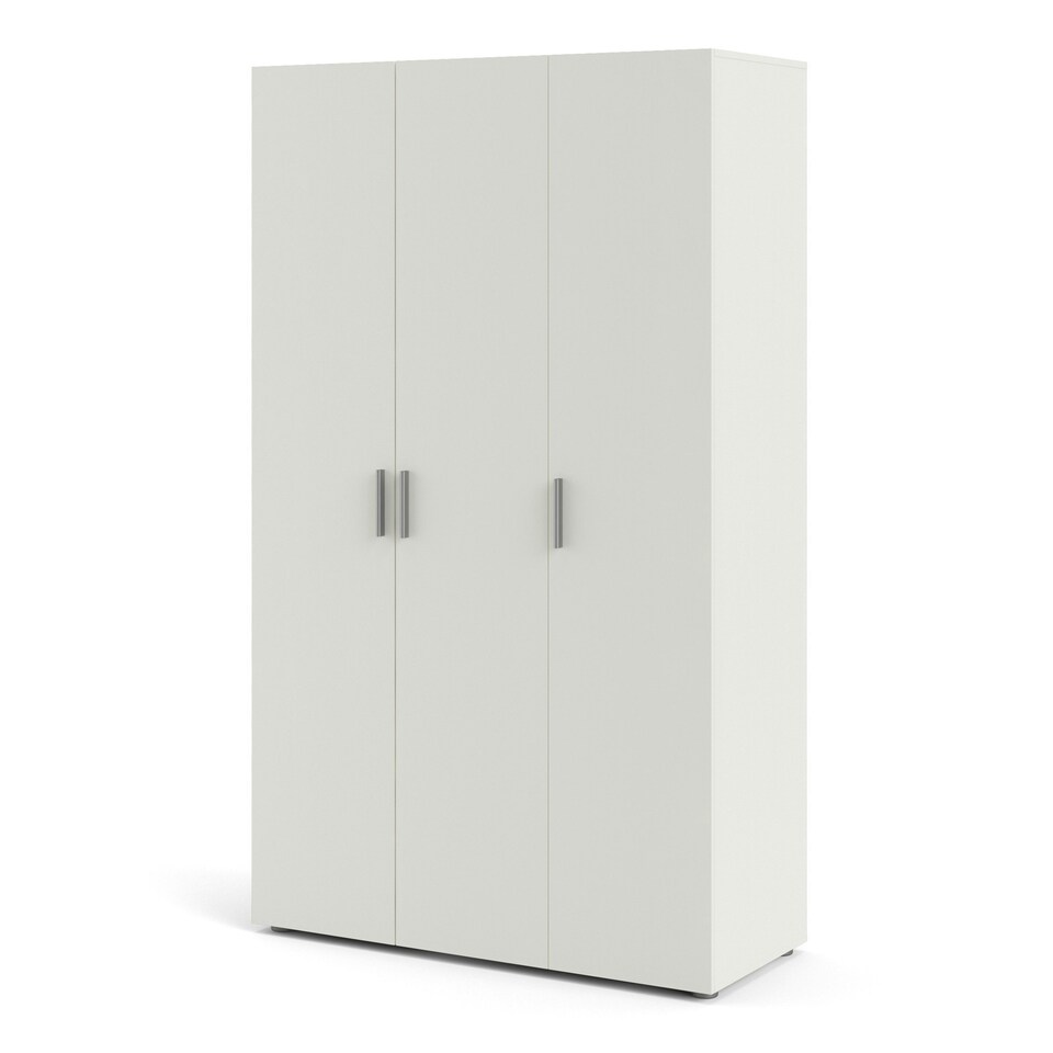 image 1 of Pepe Wardrobe with 3 Doors in White Woodgrain