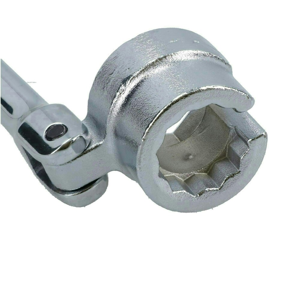 image 1 of Flexible Oxygen Lambda Sensor Socket Wrench Offset Handle Spanner AT957