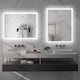 image 9 of HOMCOM Bathroom Mirror with LED Lights, Illuminated Makeup Mirror with 3 Colours, Defogging Film and Memory Function, Hardwired
