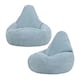 image 1 of Dalton Kids Beanbag Corduroy Light Blue Set of 2 | Blue | Light Blue | M | 2