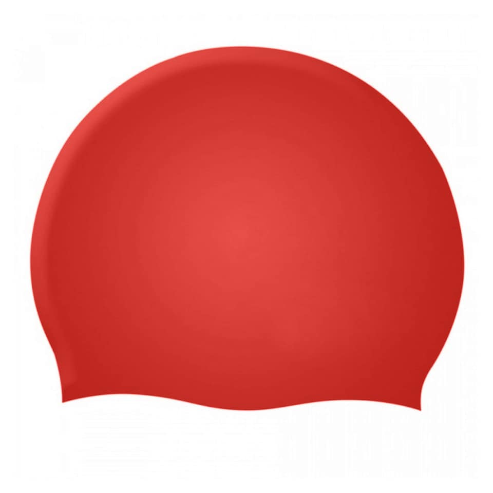image 1 of Speedo Childrens/Kids Silicone Swim Cap - Red - One Size