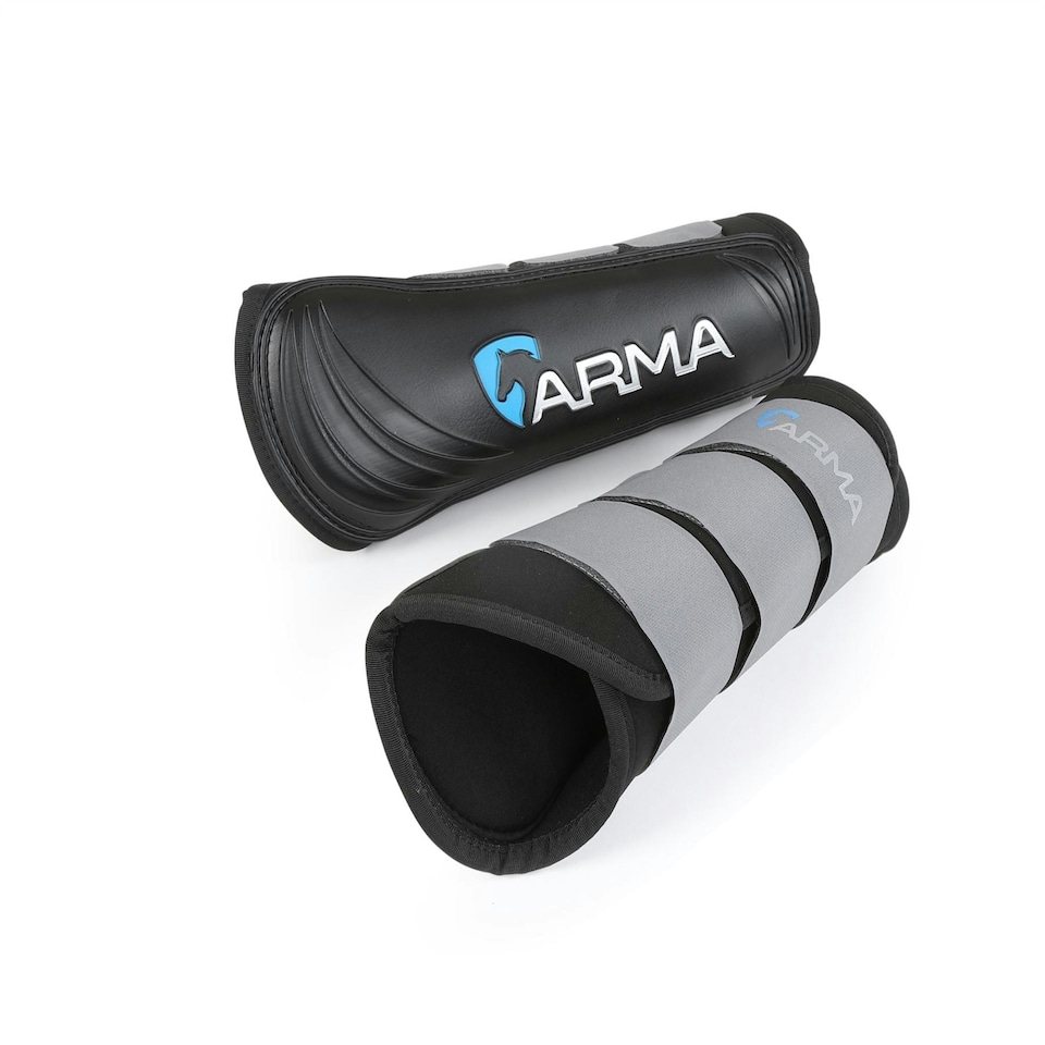 image 1 of Shires ARMA Neoprene Brushing Boots White | Size: Cob
Colour: White
