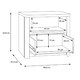 image 4 of Surfinio Grey 1 Drawer 1 Open Shelf Bedside Cabinet
