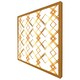 image 4 of Geometric golden pattern (Picture Frame) Black | XL