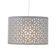 image 5 of Set of 2 Grey Laser Cut 30cm Pendant Lightshades | Grey | Large | 2
