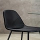 image 2 of Interiors By Premier Comfortable Sturdy Black Fabric Dining Chair, Contemporary Modern Dining Chair, Versatile Modern Chair Black