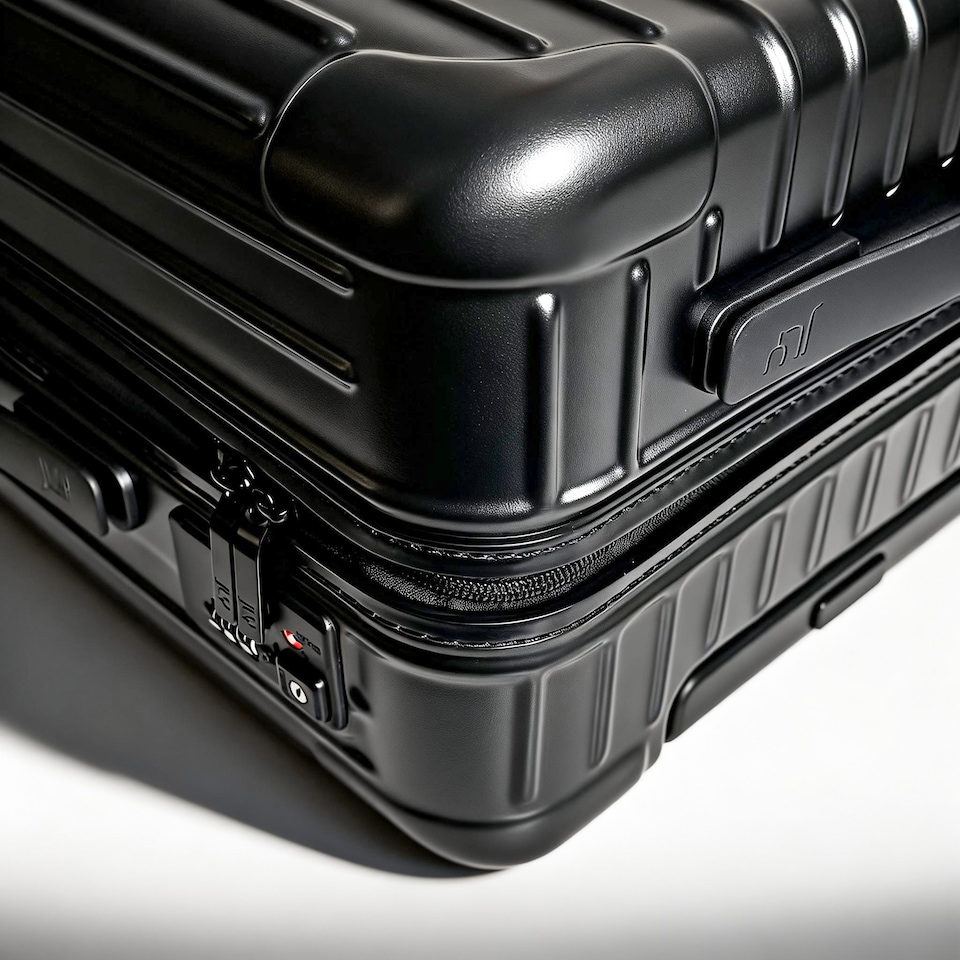 image 1 of Lightweight Hard Shell Check-In Suitcase with Cupholder | Large Size Luggage