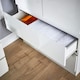 image 6 of Wardrobe 2 Door 2 Drawer Storage Cabinet Modern Home Bedroom Furniture | White
