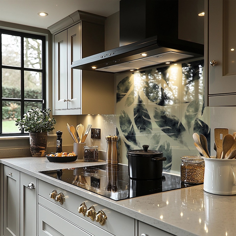 image 1 of Feathers Fantastic Birds Splash Back | White