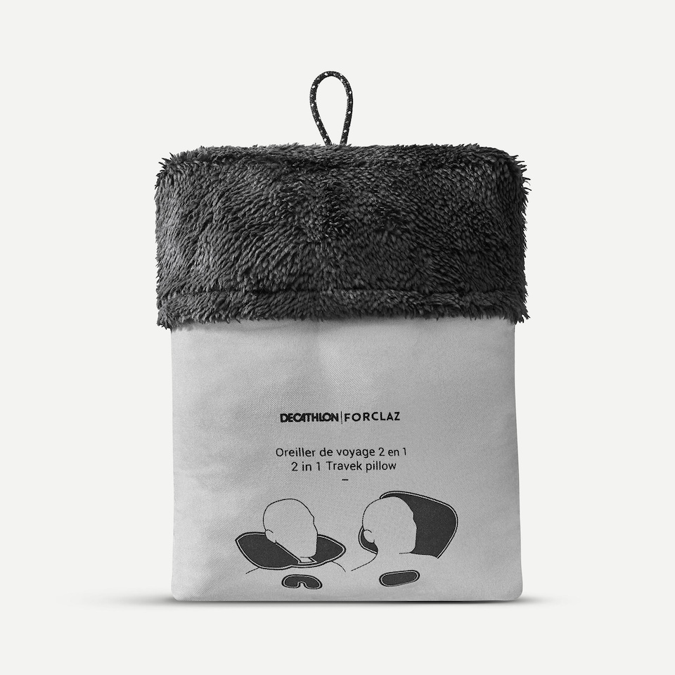 image 1 of Decathlon 2-in-1 travel pillow, Travel 500 - Comfort