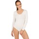image 1 of Womens long sleeved body with round neck | White | white | 1