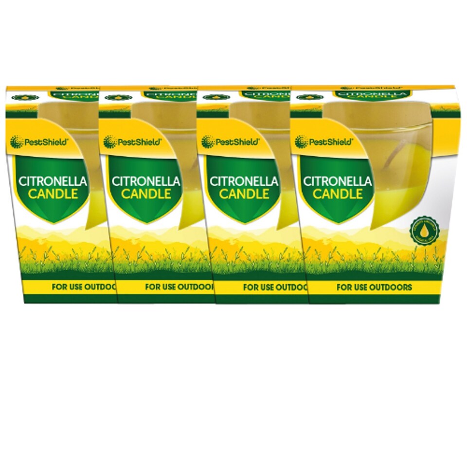 image 1 of Citronella Outdoor Candle | Yellow | 4 - Yellow | One Size | 4