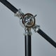 image 1 of ValueLights Civic Matte Black Table Lamp and E14 Golfball LED 4W Warm White 3000K Bulb Black