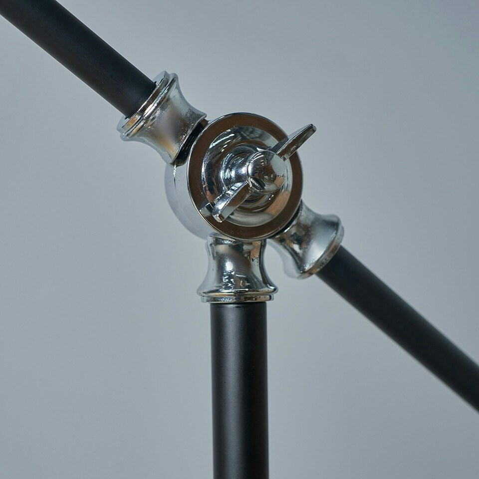 image 1 of ValueLights Civic Matte Black Table Lamp and E14 Golfball LED 4W Warm White 3000K Bulb Black